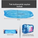 Tek Kullanımlık Naylon Kolluk Mavi 500 Adet
